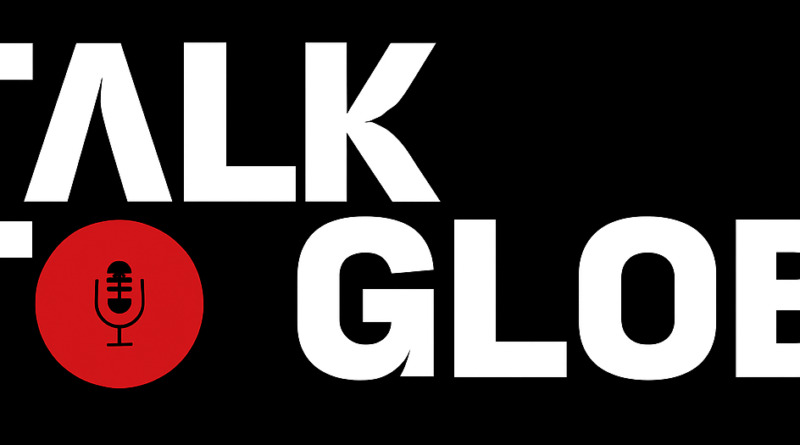 TalkToGlobe global business media platform showing market trends and global analysis workspace